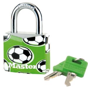 Visiaci zámok Master Lock z pevného hliníka 9130EURDPSP_football - 30mm