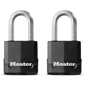 Set 2 ks visiacich zámkov z vrstvenej ocele M115EURTLF - Master Lock Excell - 48mm