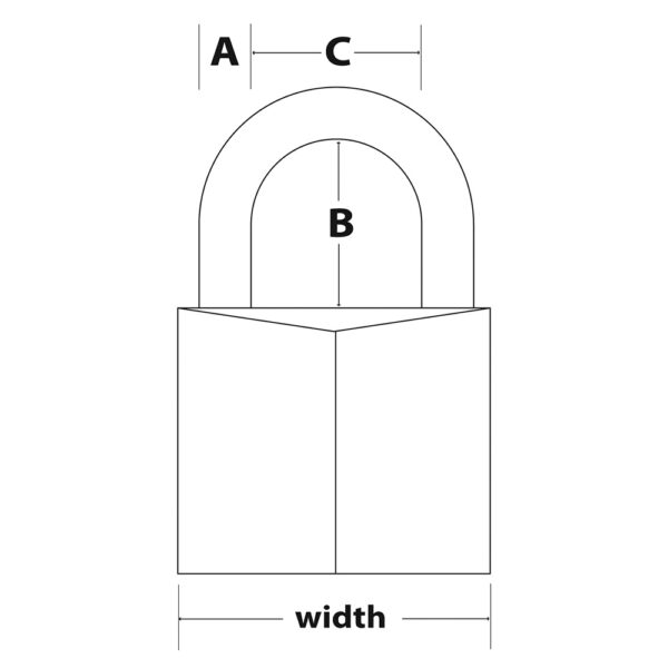 Visiaci zámok Master Lock z pevného hliníka 3430EURDSPO - 30mm (1balenie / 6ks) - Image 3