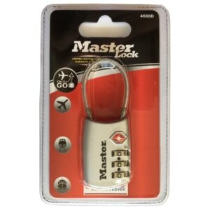 Visiaci kombinačný zámok  Master Lock TSA 4688EURD - strieborny