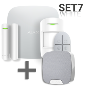 SET 7 - Ajax StarterKit white + HomeSiren white - ZADARMO