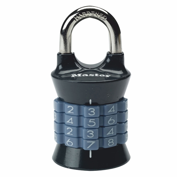 Kombinačný visiaci zámok vertikálne 1535EURDCOL - Master Lock - šedý