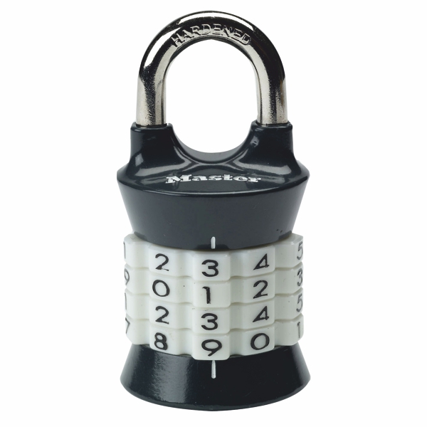 Kombinačný visiaci zámok vertikálne 1535EURDCOL - Master Lock - biely