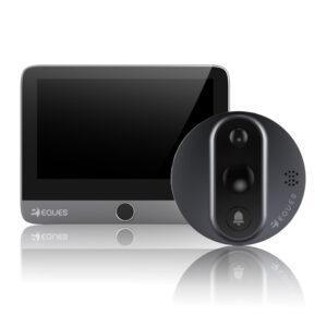 Elektronické digitálne dverové Wi-Fi kukátko Eques MINI 3S