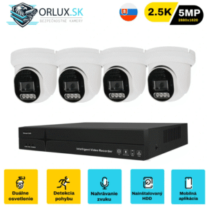 Orlux Protect Dome 5MP - 4 kamerový set
