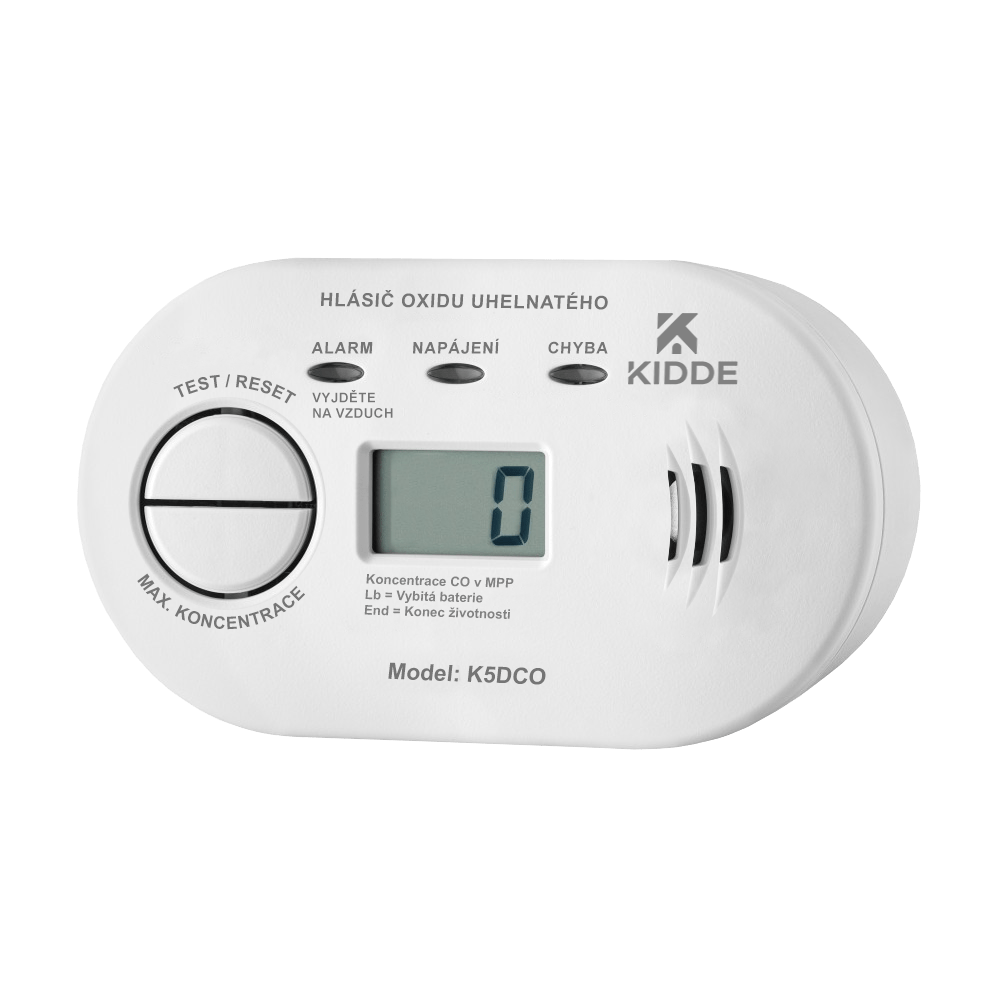 Detektor úniku plynu CO Kidde K5DCO (meracie zariadenie) – Obrázok 5