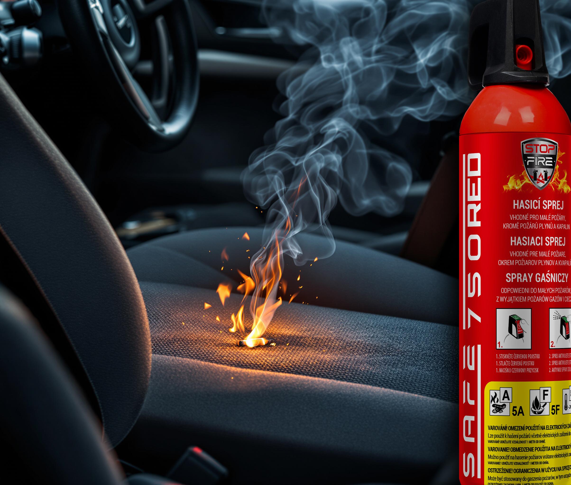 Hasicí sprej SAFE 750 RED – Obrázok 3