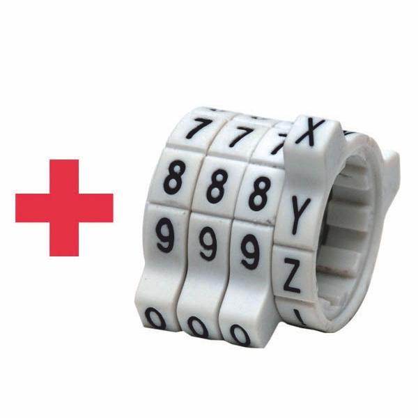 SET Kombinačný visiaci zámok horizontálne 1534EURD - Master Lock (1 balenie / 4ks) – Obrázok 3