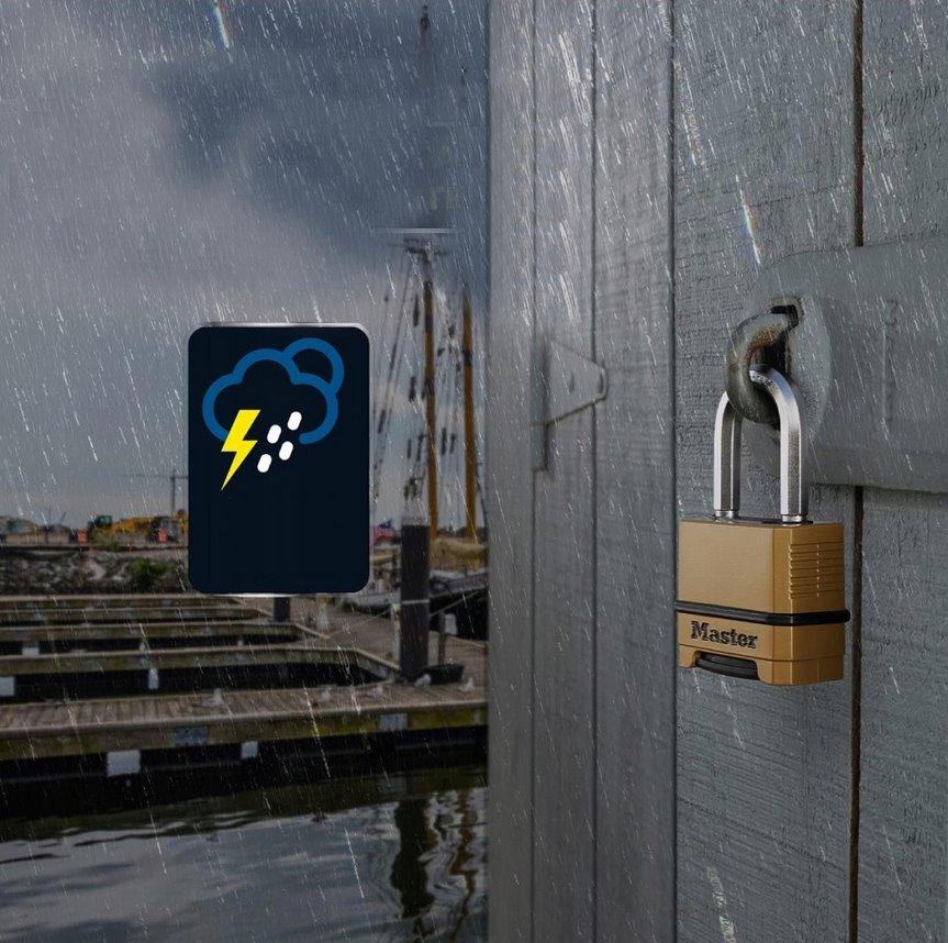 Kombinačný visiaci zámok M175EURDLF - Master Lock Excell - 56mm – Obrázok 5