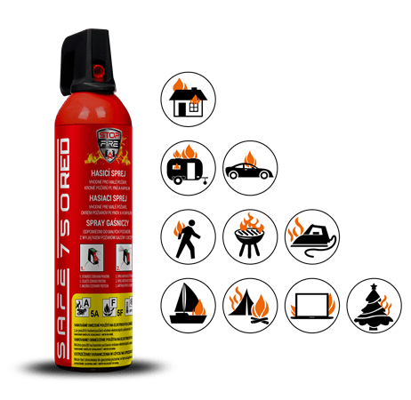 Hasicí sprej SAFE 750 RED