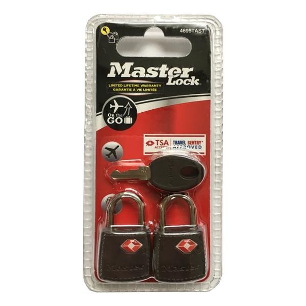 SET Set 2 ks visiacich zámkov Master Lock TSA 4695EURTAST (1 balenie / 4 sety) – Obrázok 3