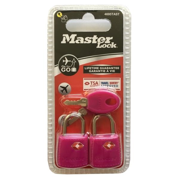 SET Set 2 ks visiacich zámkov Master Lock TSA 4695EURTAST (1 balenie / 4 sety) – Obrázok 4