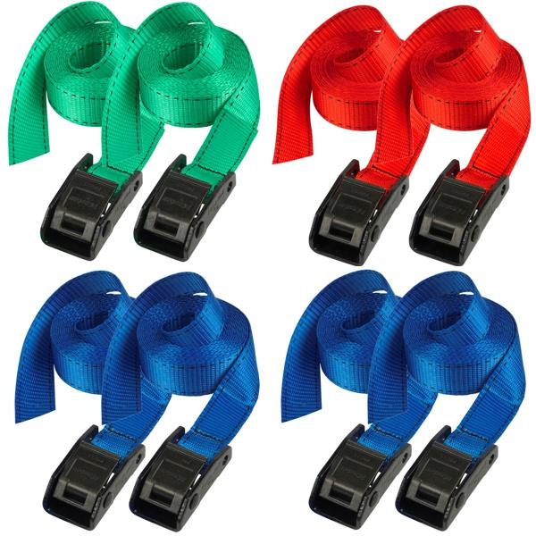 SET Set 2 ks upínacie popruhy Master Lock 3110EURDATCOL - 250 cm (1balenie / 4 sety)