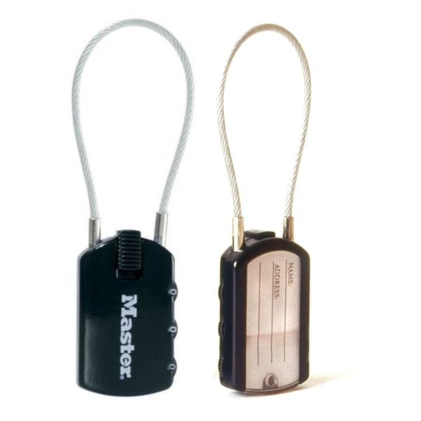 SET Visiaci zámok pre batožinu 4684EURD - Master Lock - čierny – Obrázok 3