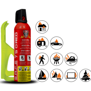 SET Hasiaci sprej SAFE 750 RED + držiak SAFE 75F
