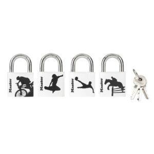 SET Visiaci zámok Master Lock z pevného hliníka 3430EURDSPO - 30mm (1balenie / 6ks)