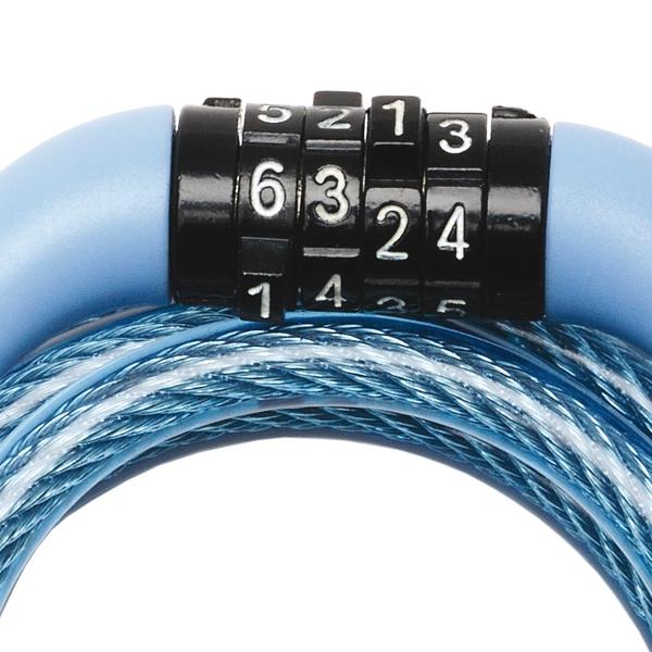 SET Špirálový kombinačný zámok na bicykel Master Lock 8143EURDPROCOL (1 balenie / 6ks) – Obrázok 4