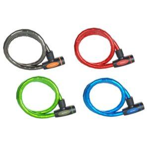 SET Pancierované lanko na bicykel Master Lock 8228EURDPRORED - 1m