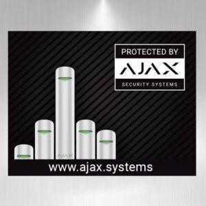 Výstražná samolepka AJAX sman2002