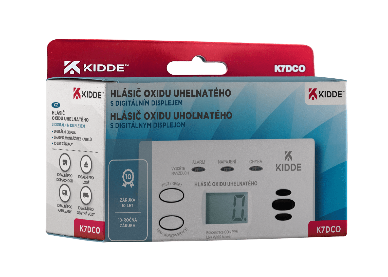 Kidde K7DCO detektor CO s displejom – Obrázok 6